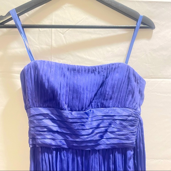 🌻2X HP🌻BCBGMAXAZRIA Violet Strapless Silk Floor Length Evening Dress, Size: 0 - Picture 8 of 14